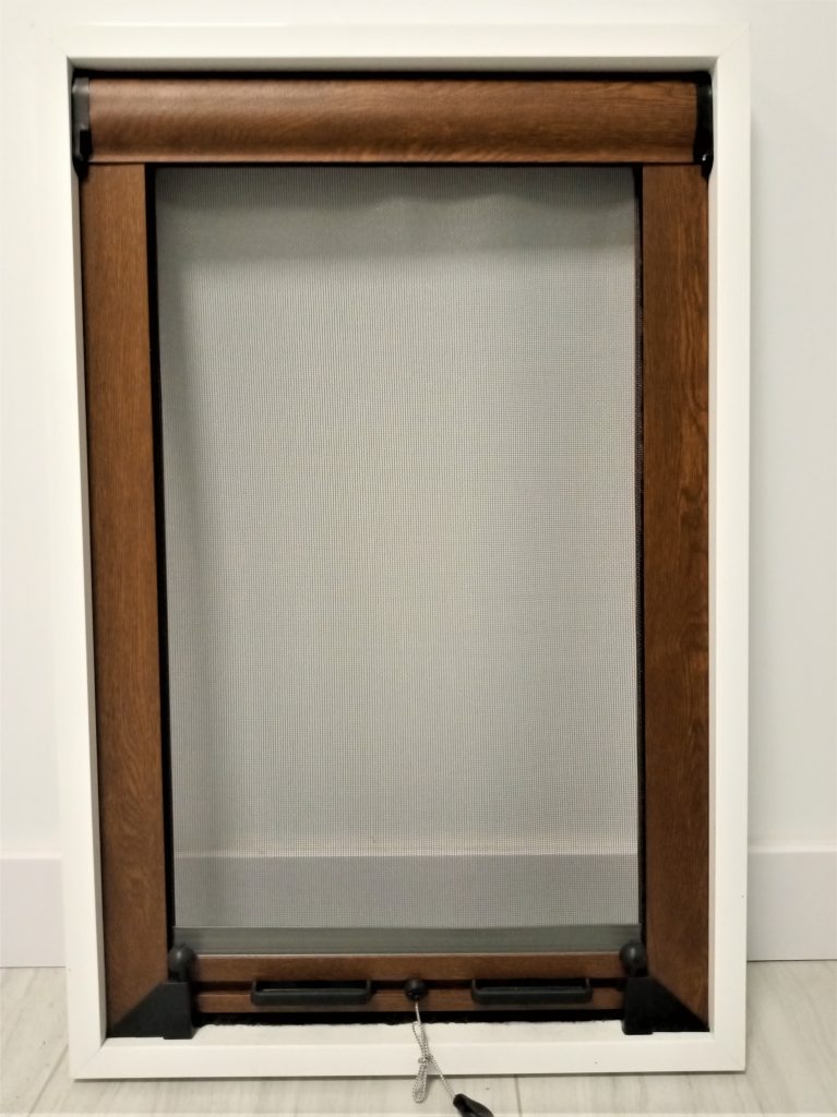 mosquitera con cierre vertical